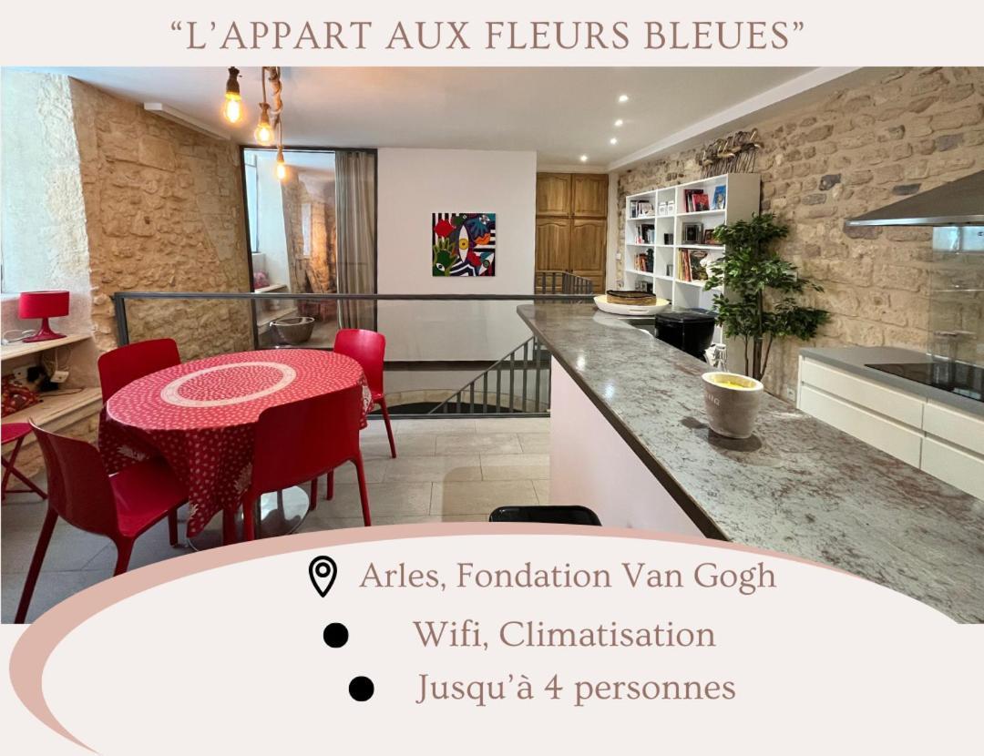 L'appart aux fleurs bleues Arles Extérieur photo